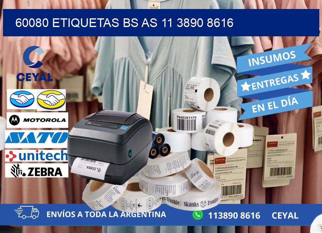 60080 ETIQUETAS BS AS 11 3890 8616