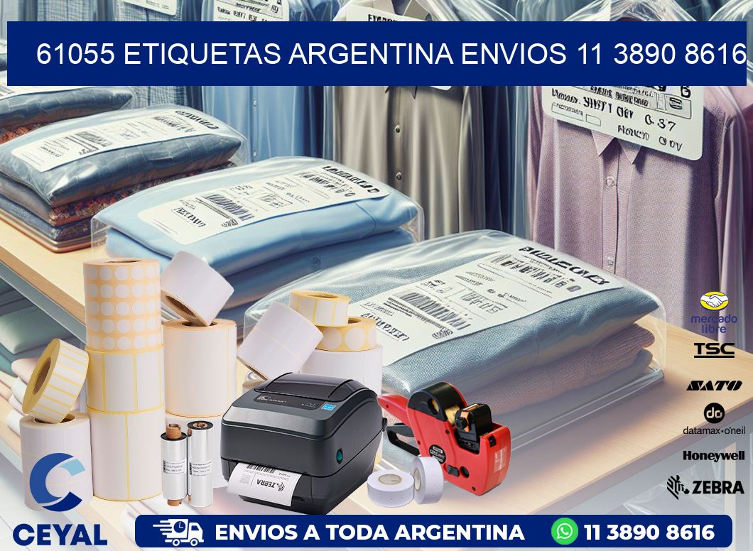 61055 ETIQUETAS ARGENTINA ENVIOS 11 3890 8616