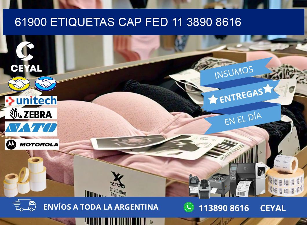 61900 ETIQUETAS CAP FED 11 3890 8616