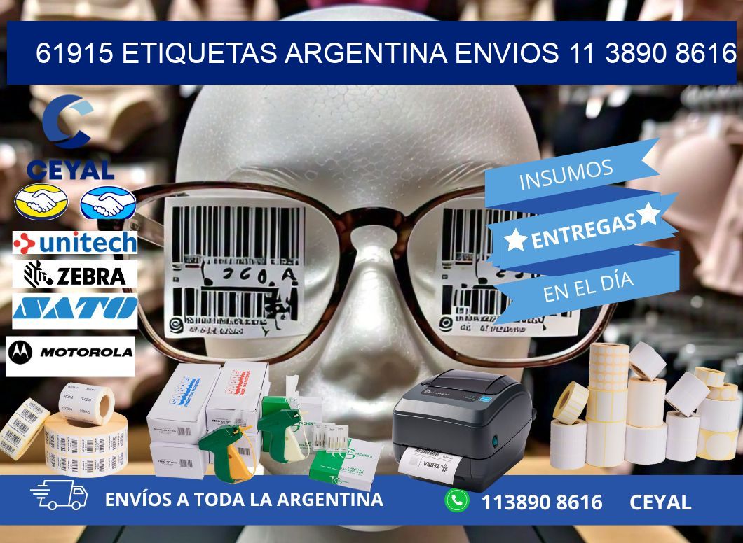 61915 ETIQUETAS ARGENTINA ENVIOS 11 3890 8616