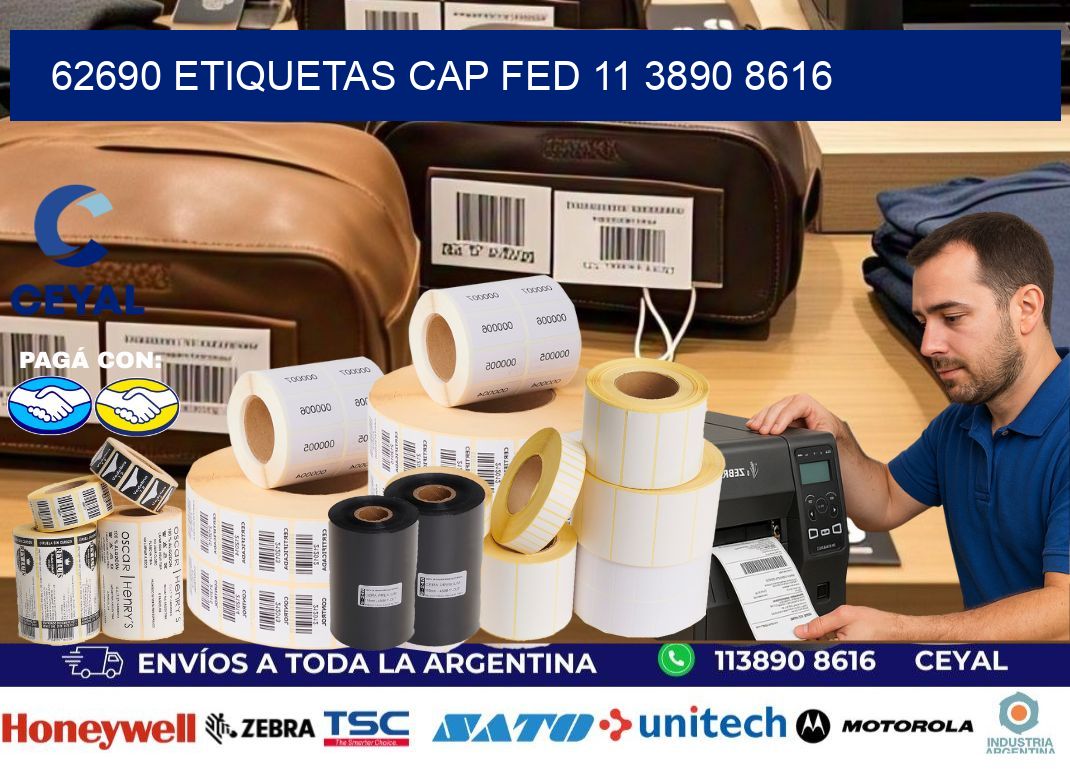 62690 ETIQUETAS CAP FED 11 3890 8616