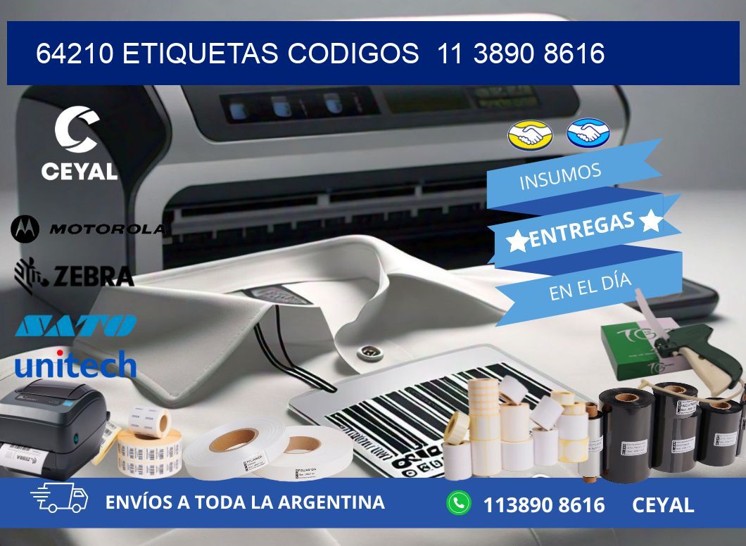 64210 ETIQUETAS CODIGOS  11 3890 8616