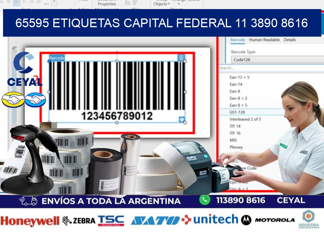 65595 ETIQUETAS CAPITAL FEDERAL 11 3890 8616