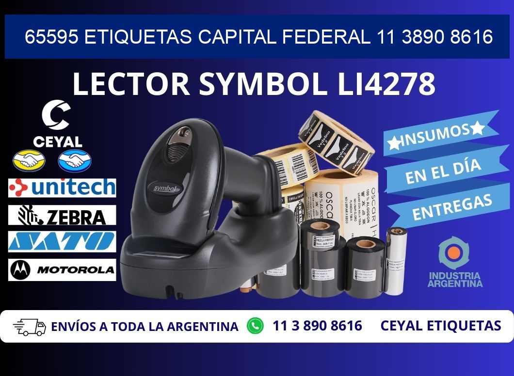 65595 ETIQUETAS CAPITAL FEDERAL 11 3890 8616