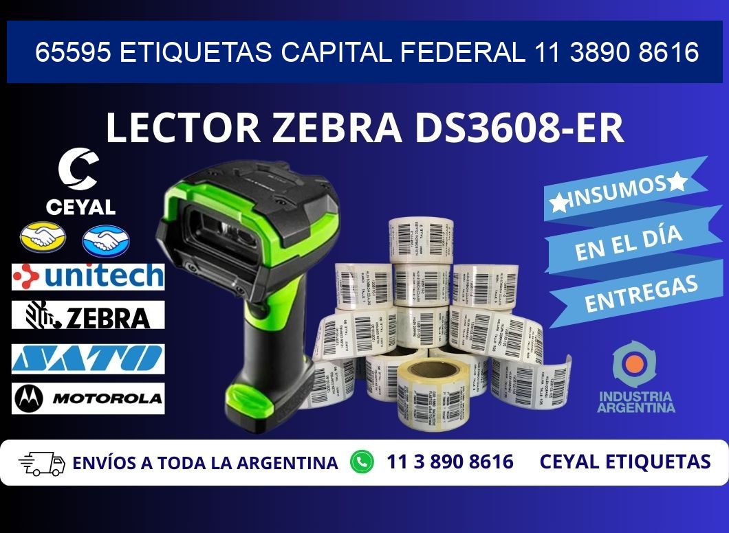65595 ETIQUETAS CAPITAL FEDERAL 11 3890 8616