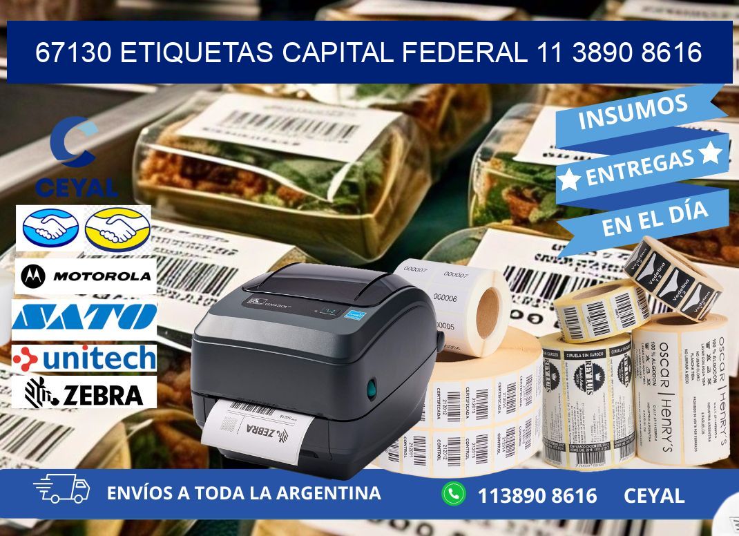 67130 ETIQUETAS CAPITAL FEDERAL 11 3890 8616