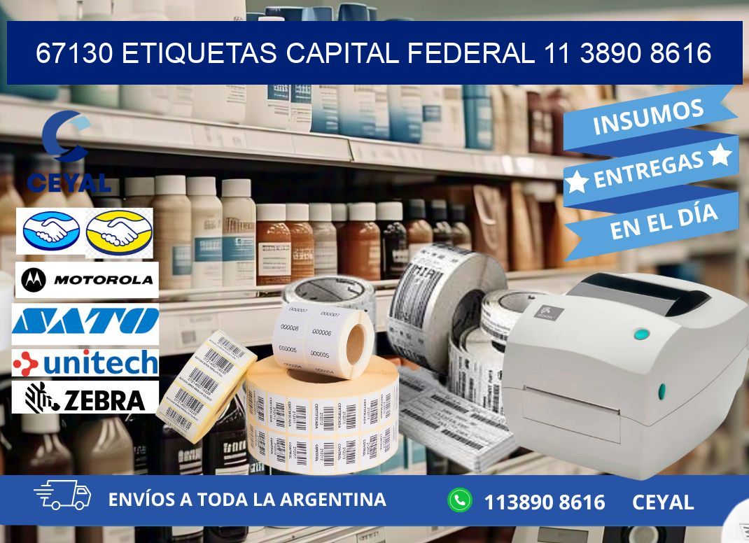67130 ETIQUETAS CAPITAL FEDERAL 11 3890 8616