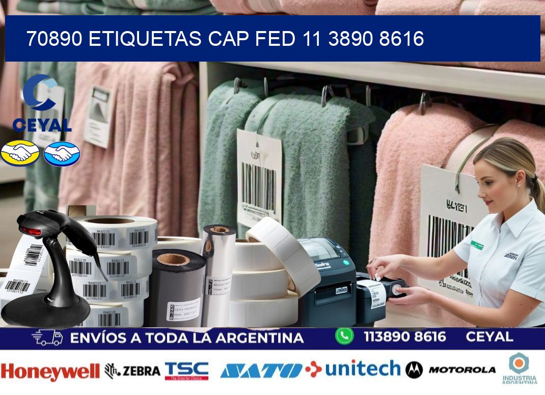 70890 ETIQUETAS CAP FED 11 3890 8616