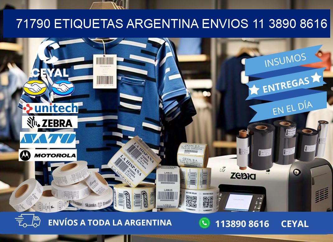 71790 ETIQUETAS ARGENTINA ENVIOS 11 3890 8616