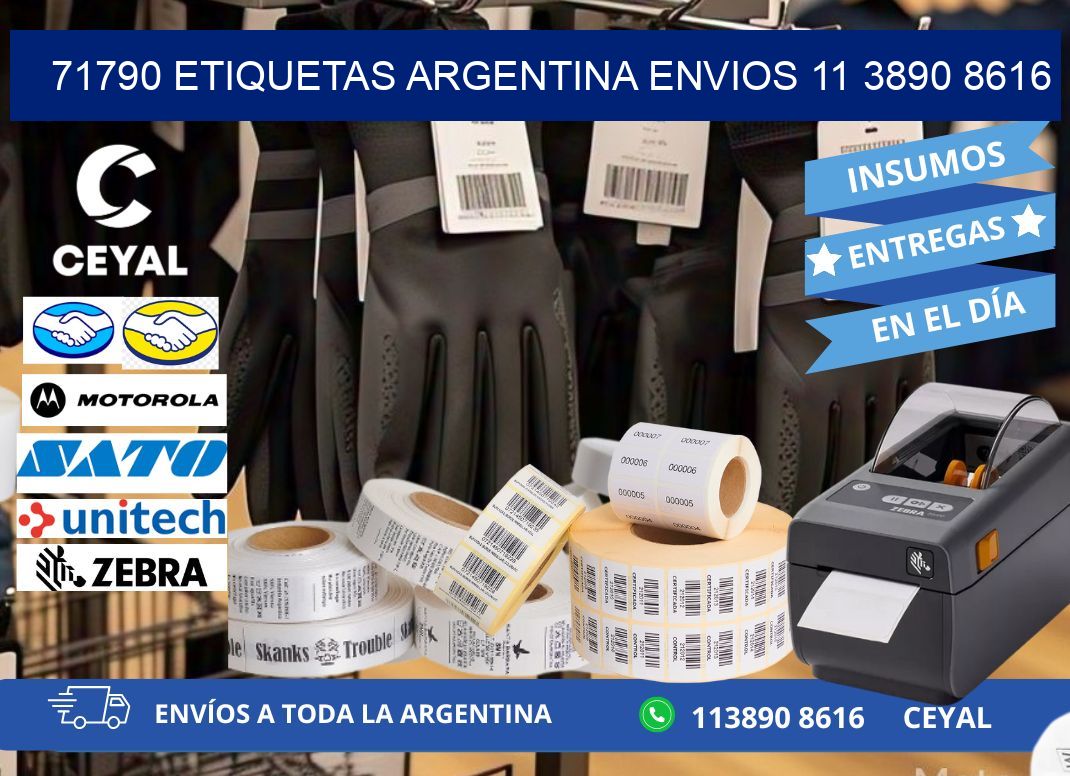 71790 ETIQUETAS ARGENTINA ENVIOS 11 3890 8616