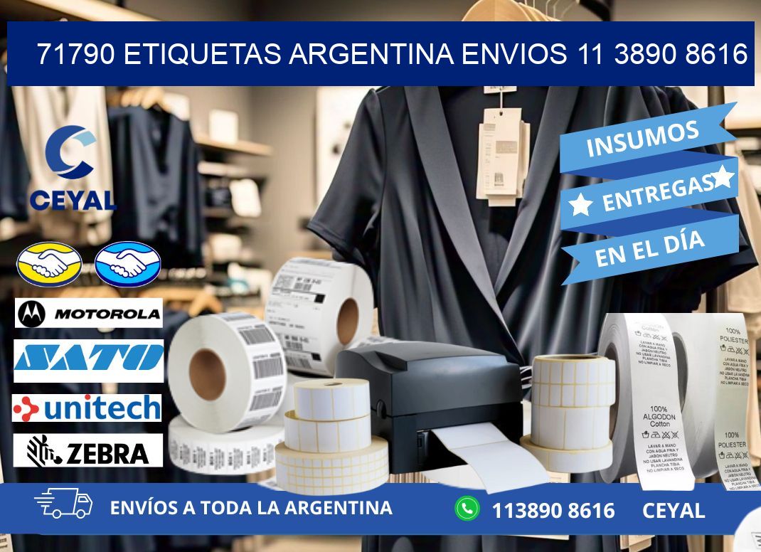 71790 ETIQUETAS ARGENTINA ENVIOS 11 3890 8616