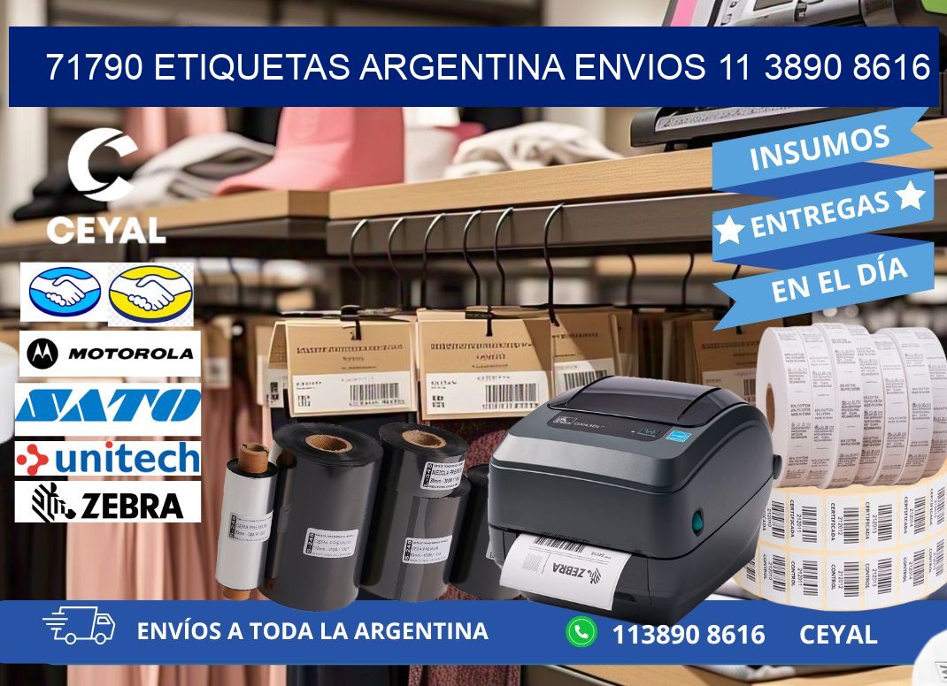 71790 ETIQUETAS ARGENTINA ENVIOS 11 3890 8616