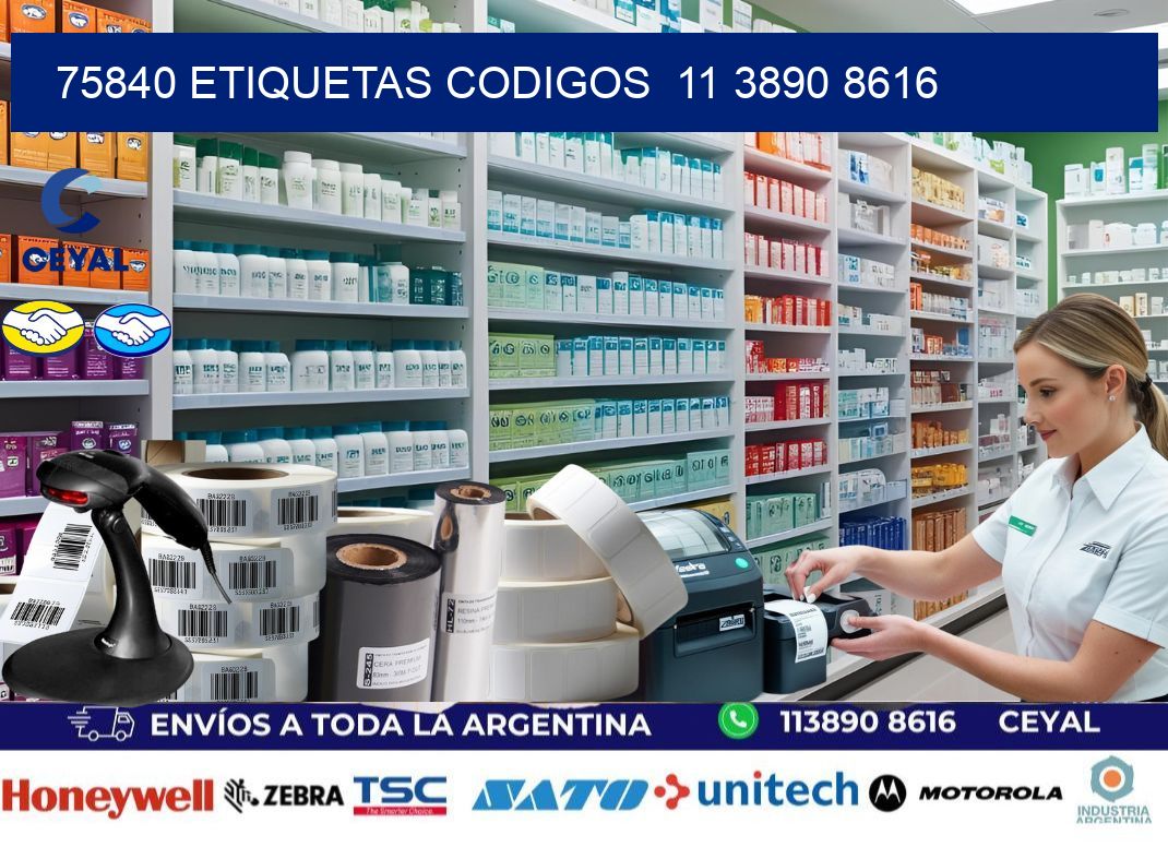 75840 ETIQUETAS CODIGOS  11 3890 8616