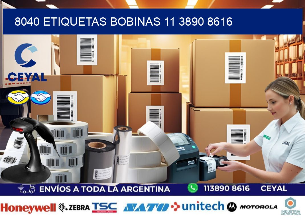 8040 ETIQUETAS BOBINAS 11 3890 8616