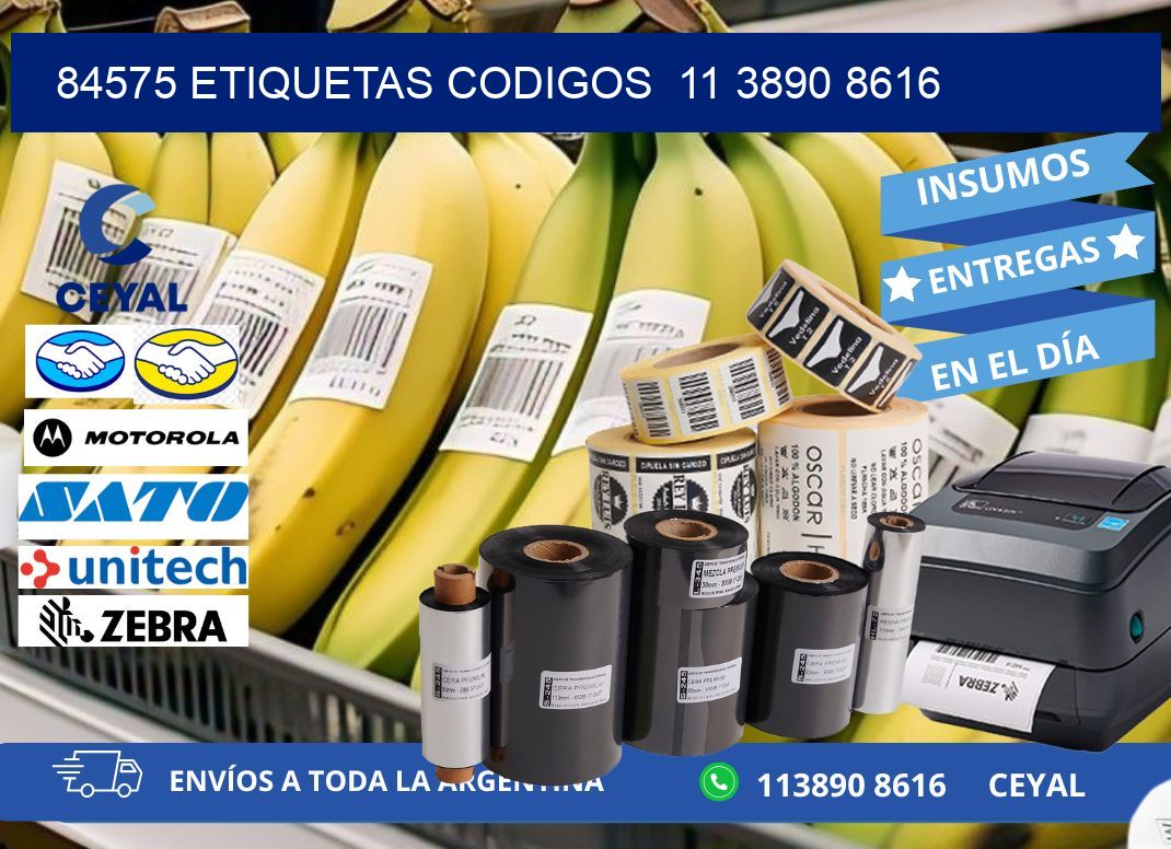 84575 ETIQUETAS CODIGOS  11 3890 8616