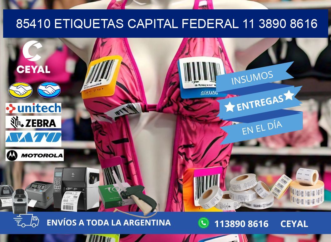 85410 ETIQUETAS CAPITAL FEDERAL 11 3890 8616