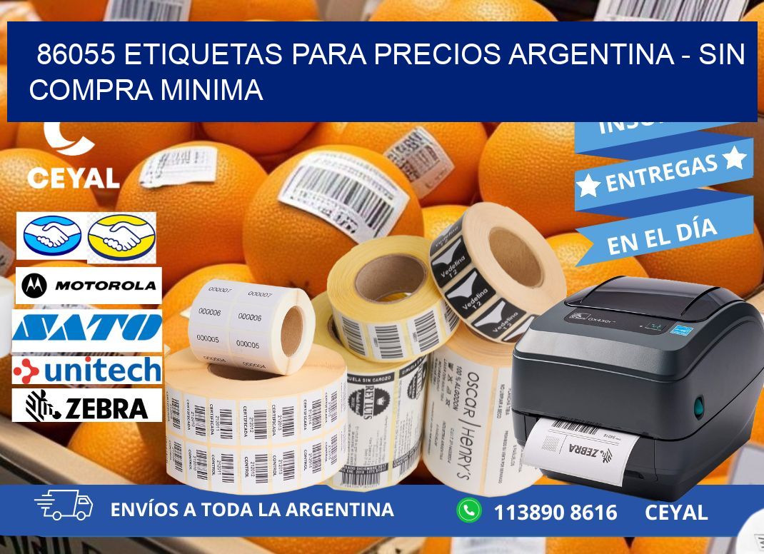 86055 ETIQUETAS PARA PRECIOS ARGENTINA – SIN COMPRA MINIMA