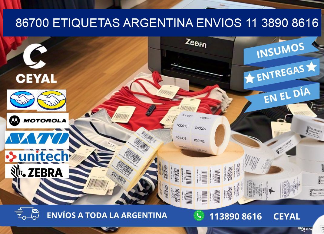 86700 ETIQUETAS ARGENTINA ENVIOS 11 3890 8616