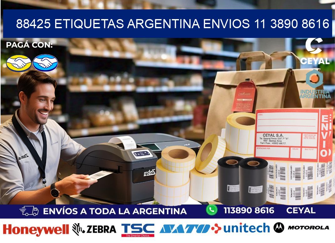 88425 ETIQUETAS ARGENTINA ENVIOS 11 3890 8616
