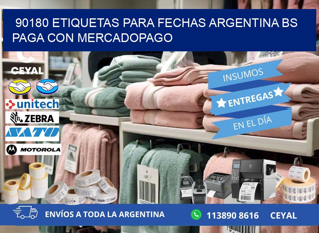 90180 ETIQUETAS PARA FECHAS ARGENTINA BS PAGA CON MERCADOPAGO