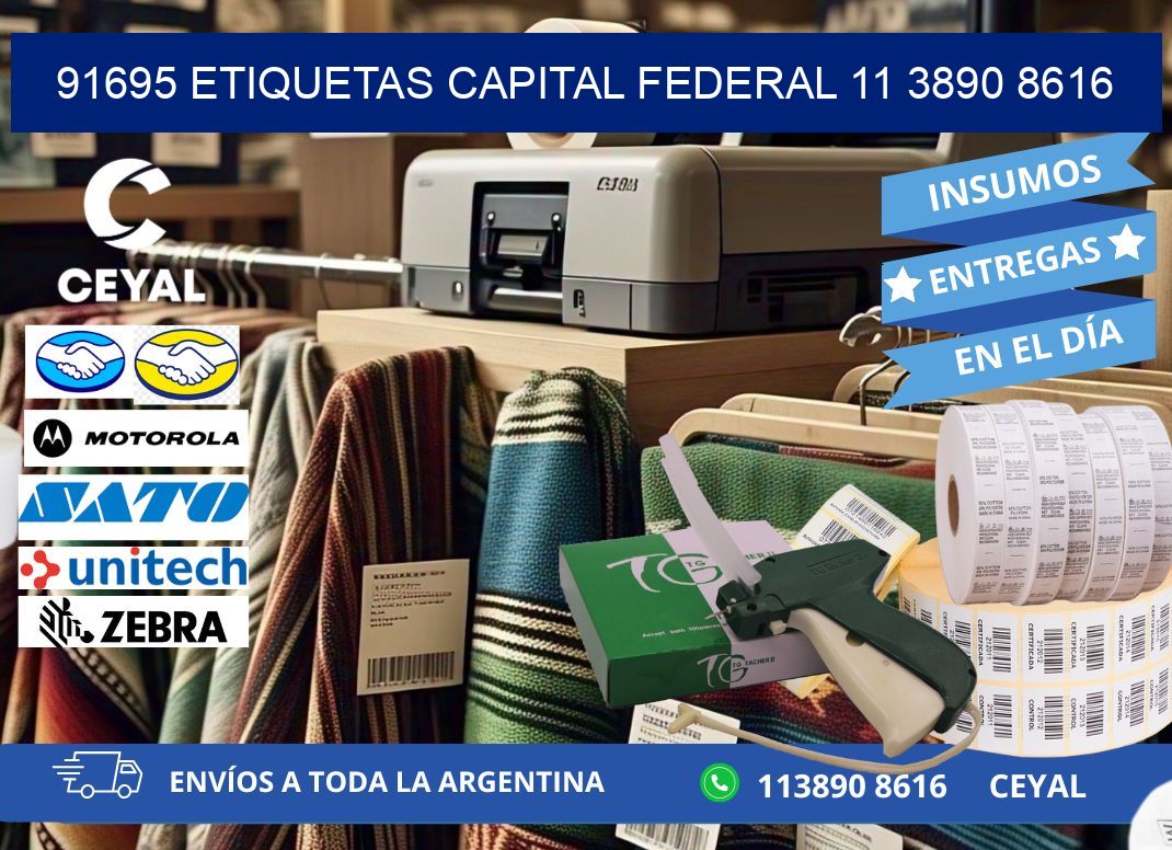 91695 ETIQUETAS CAPITAL FEDERAL 11 3890 8616