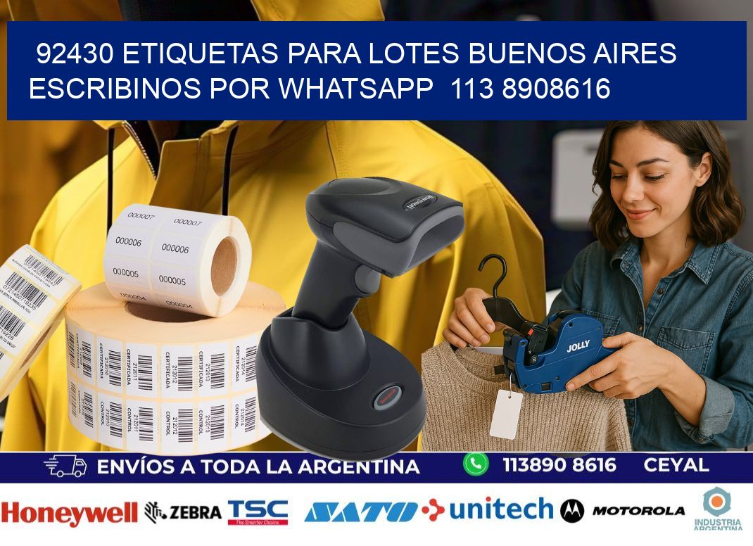 92430 ETIQUETAS PARA LOTES BUENOS AIRES ESCRIBINOS POR WHATSAPP  113 8908616