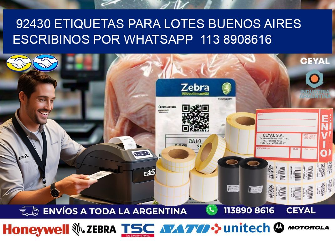 92430 ETIQUETAS PARA LOTES BUENOS AIRES ESCRIBINOS POR WHATSAPP  113 8908616
