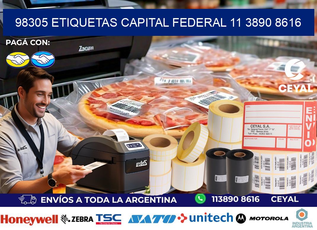 98305 ETIQUETAS CAPITAL FEDERAL 11 3890 8616