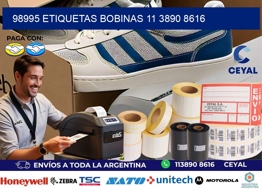 98995 ETIQUETAS BOBINAS 11 3890 8616