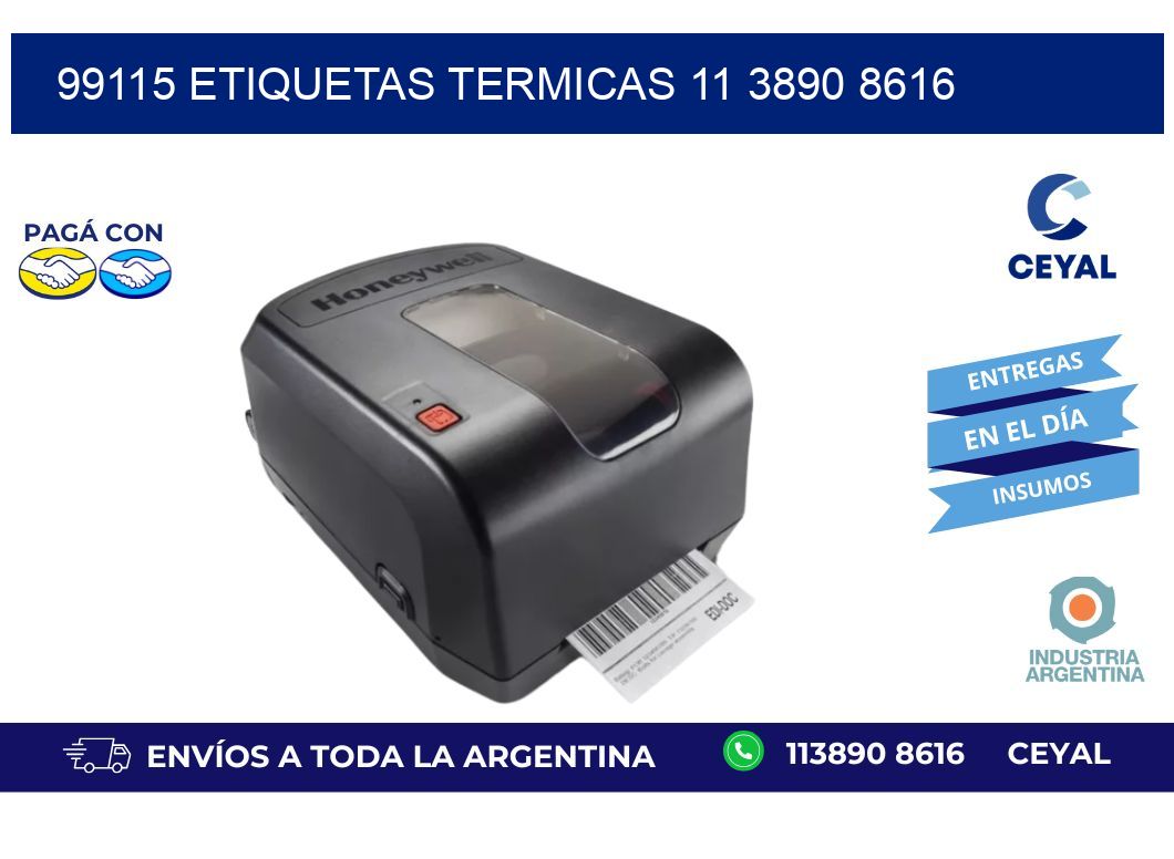 99115 ETIQUETAS TERMICAS 11 3890 8616