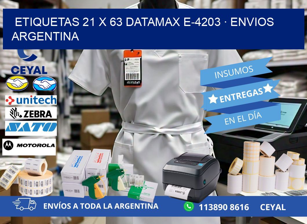 ETIQUETAS 21 x 63 DATAMAX E-4203 · ENVIOS ARGENTINA