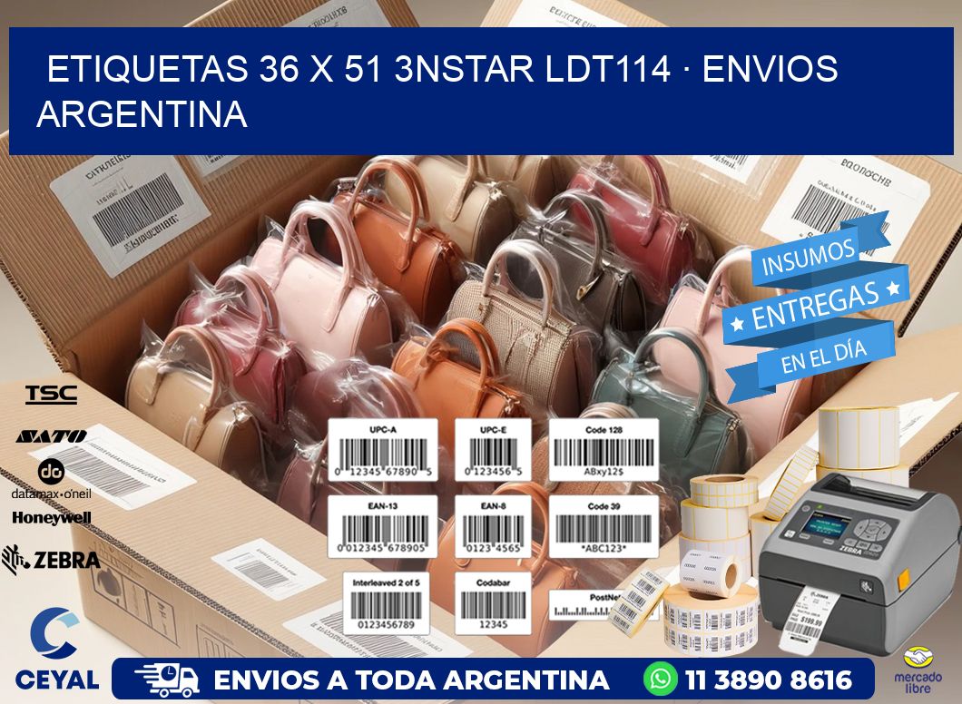 ETIQUETAS 36 x 51 3NSTAR LDT114 · ENVIOS ARGENTINA