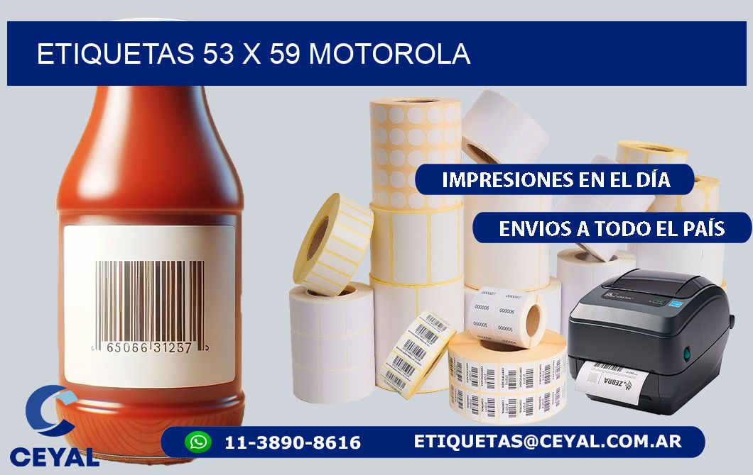 ETIQUETAS 53 x 59 MOTOROLA