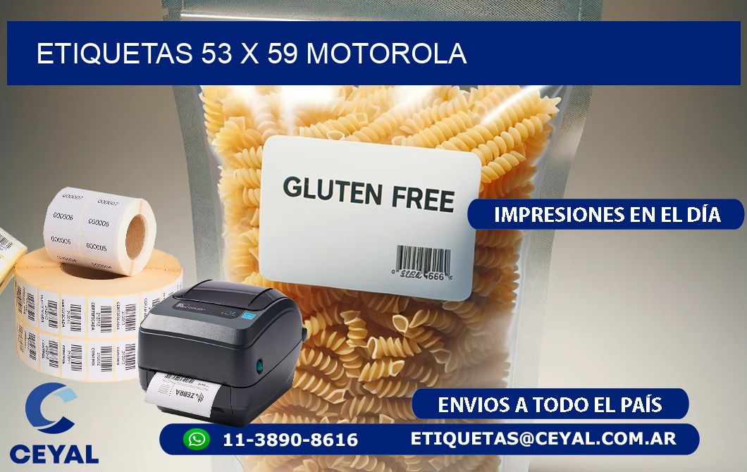 ETIQUETAS 53 x 59 MOTOROLA