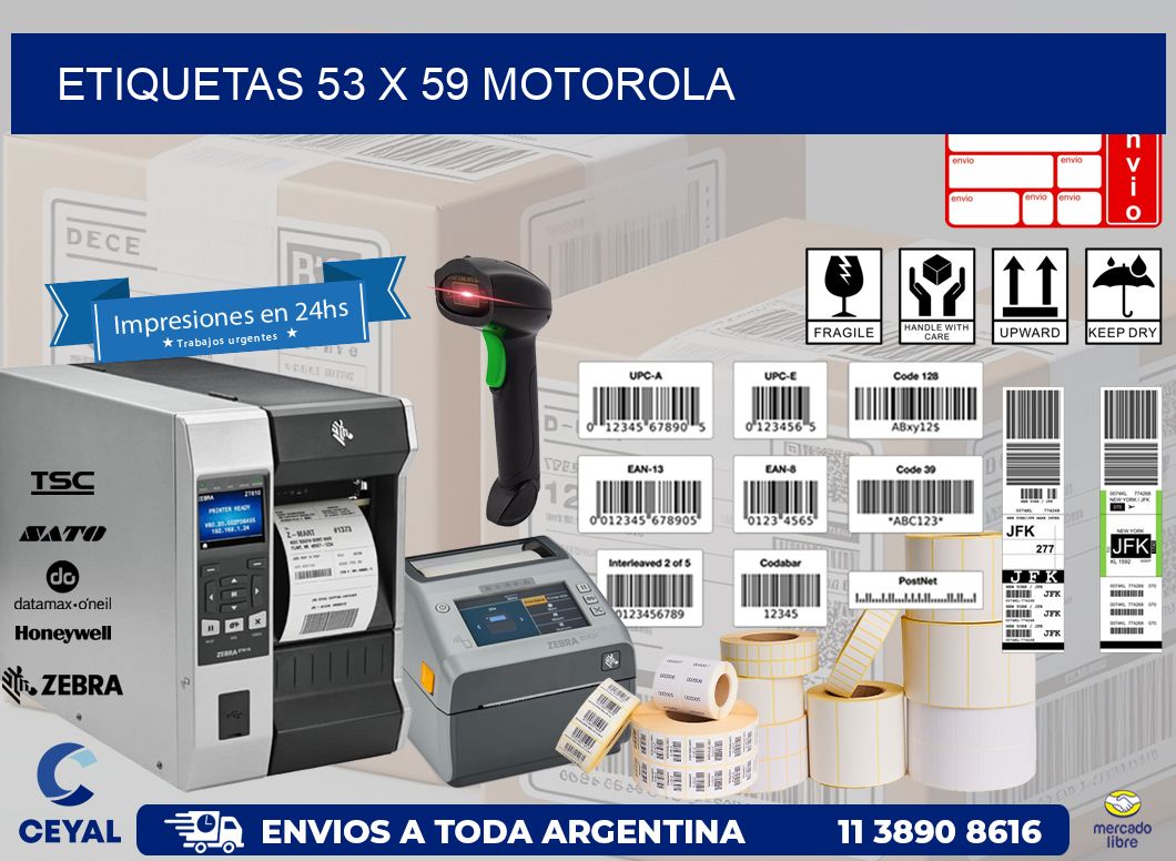 ETIQUETAS 53 x 59 MOTOROLA
