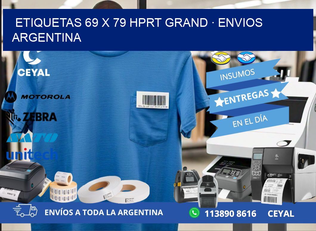 ETIQUETAS 69 x 79 HPRT GRAND · ENVIOS ARGENTINA