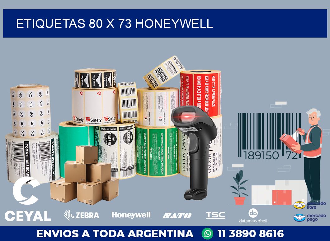 ETIQUETAS 80 x 73 HONEYWELL