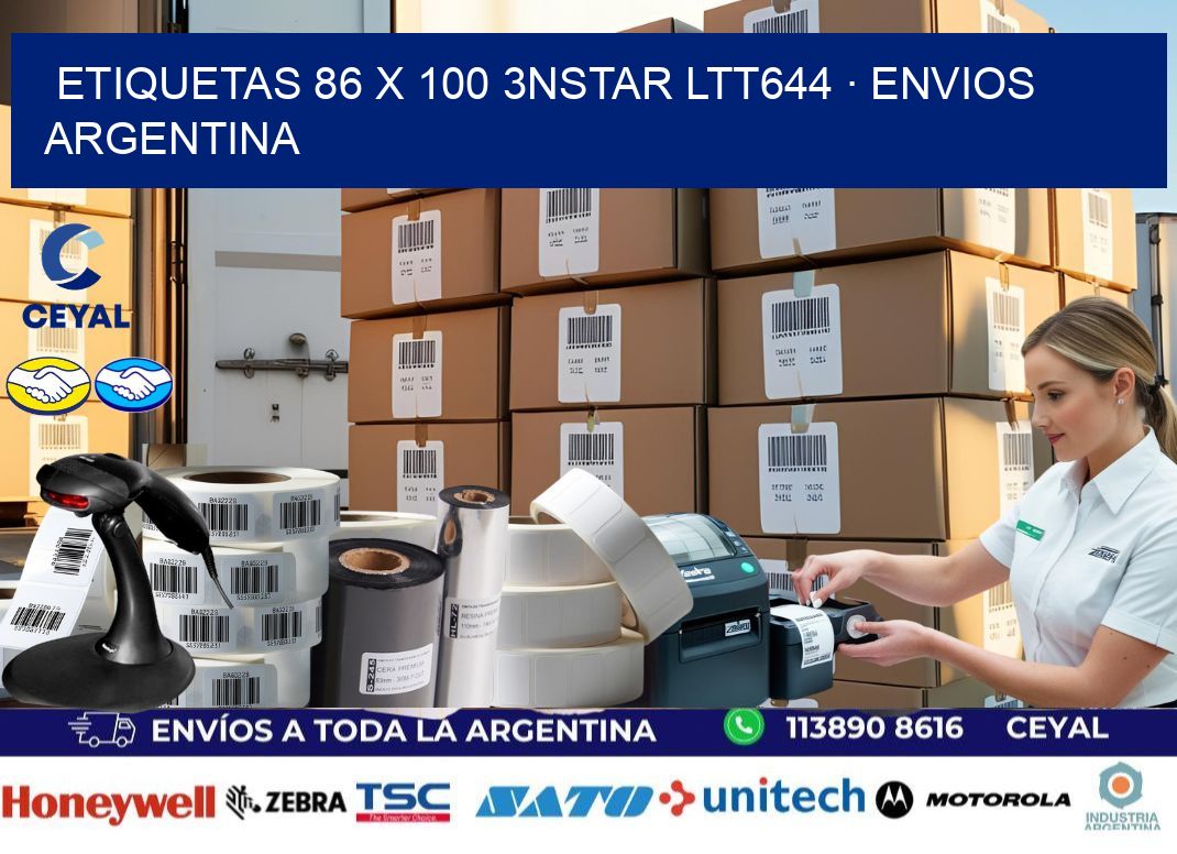 ETIQUETAS 86 x 100 3NSTAR LTT644 · ENVIOS ARGENTINA