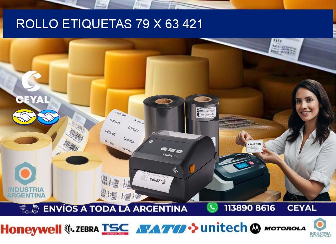 Rollo etiquetas 79 x 63 421