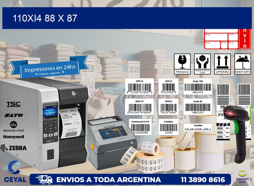 110Xi4 88 x 87