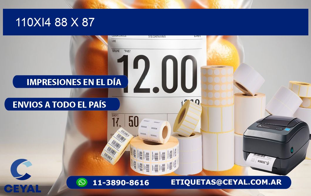 110Xi4 88 x 87