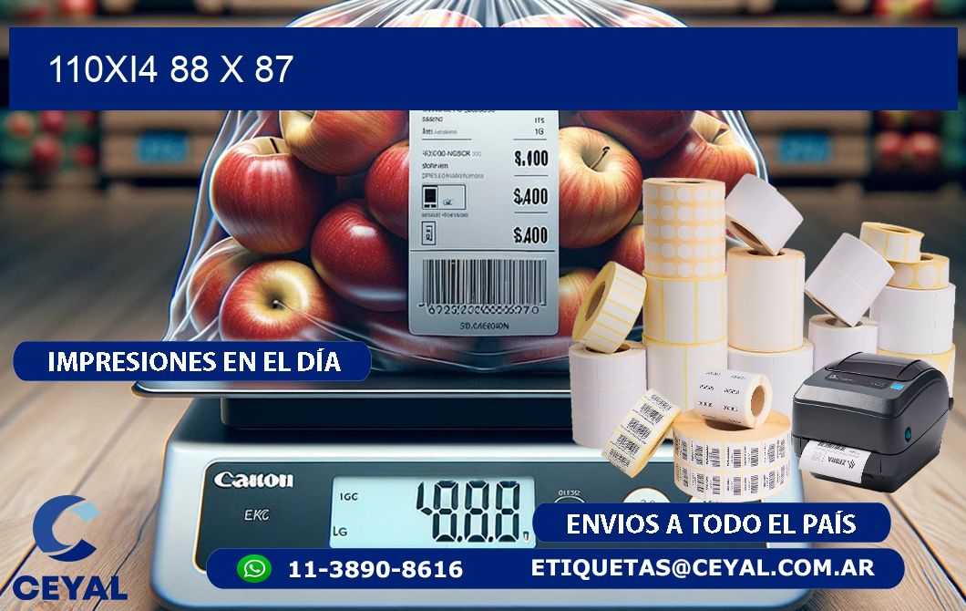 110Xi4 88 x 87