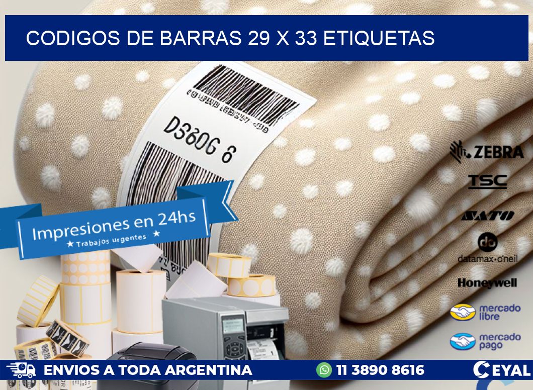 codigos de barras 29 x 33 etiquetas