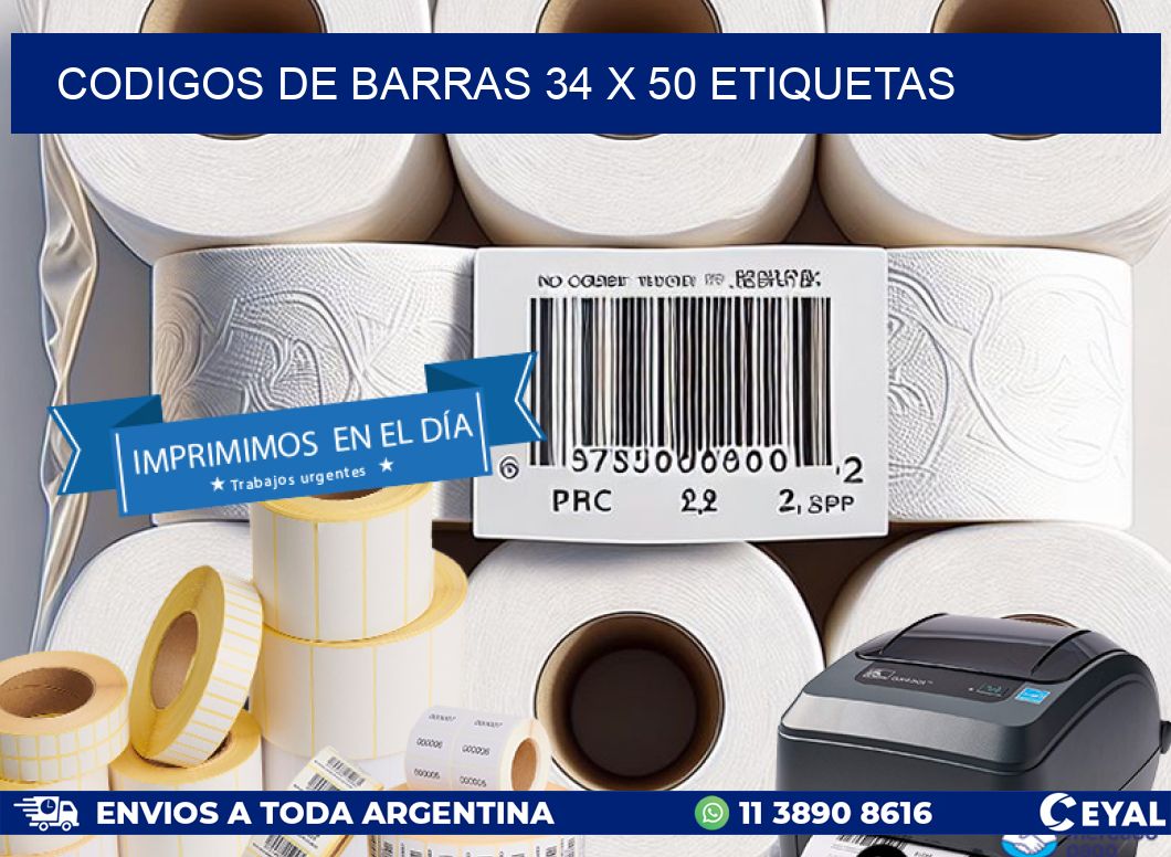 codigos de barras 34 x 50 etiquetas