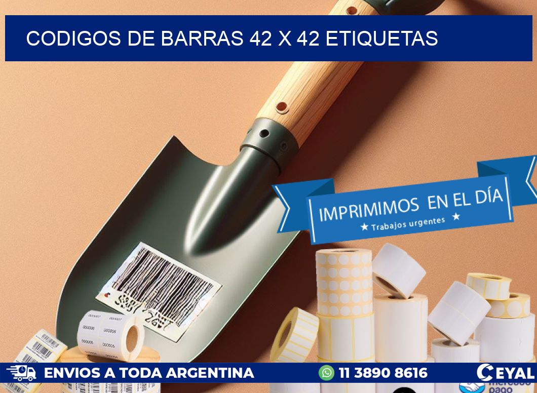 codigos de barras 42 x 42 etiquetas