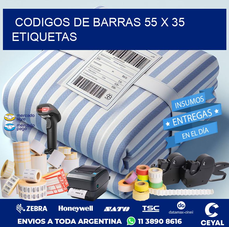 codigos de barras 55 x 35 etiquetas