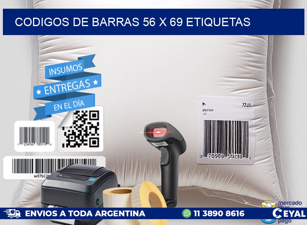 codigos de barras 56 x 69 etiquetas