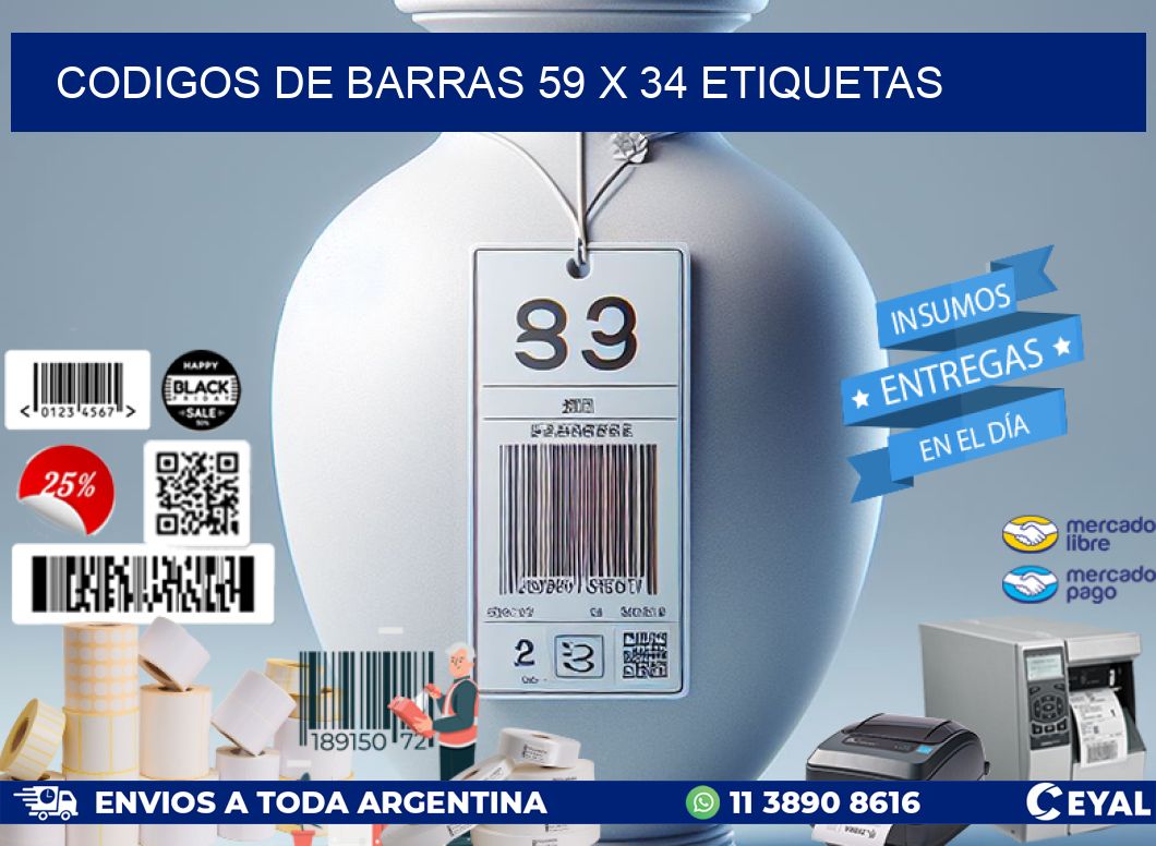 codigos de barras 59 x 34 etiquetas
