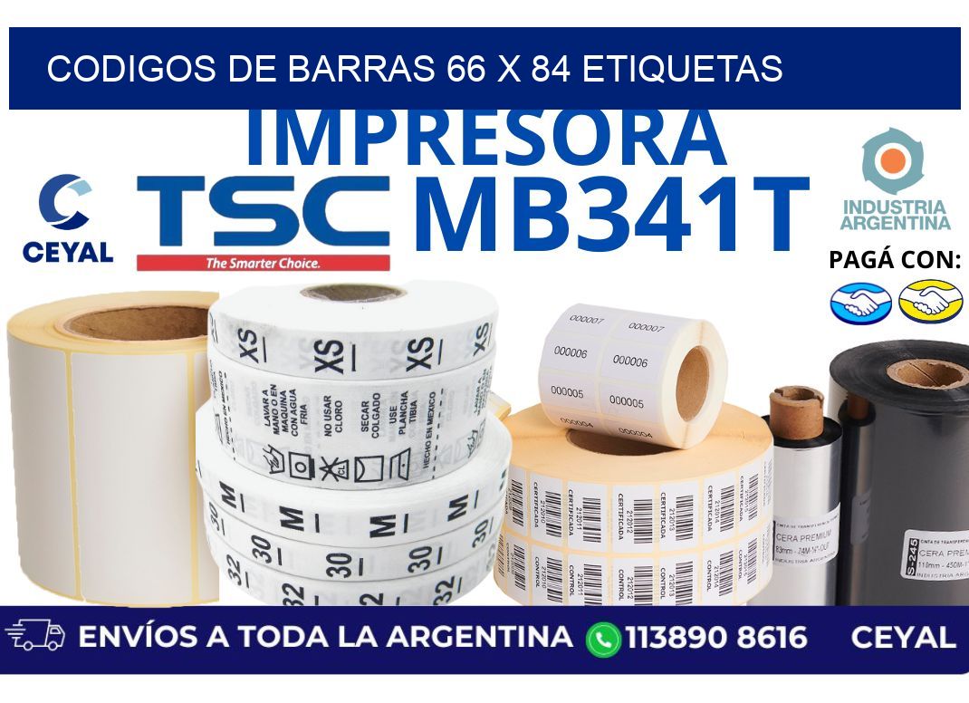 codigos de barras 66 x 84 etiquetas
