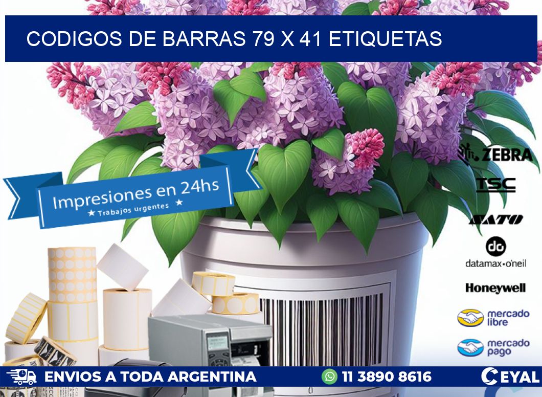 codigos de barras 79 x 41 etiquetas